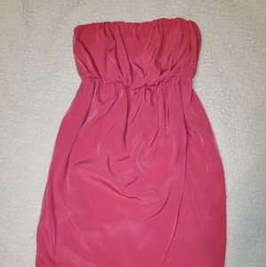Strapless mini dress
